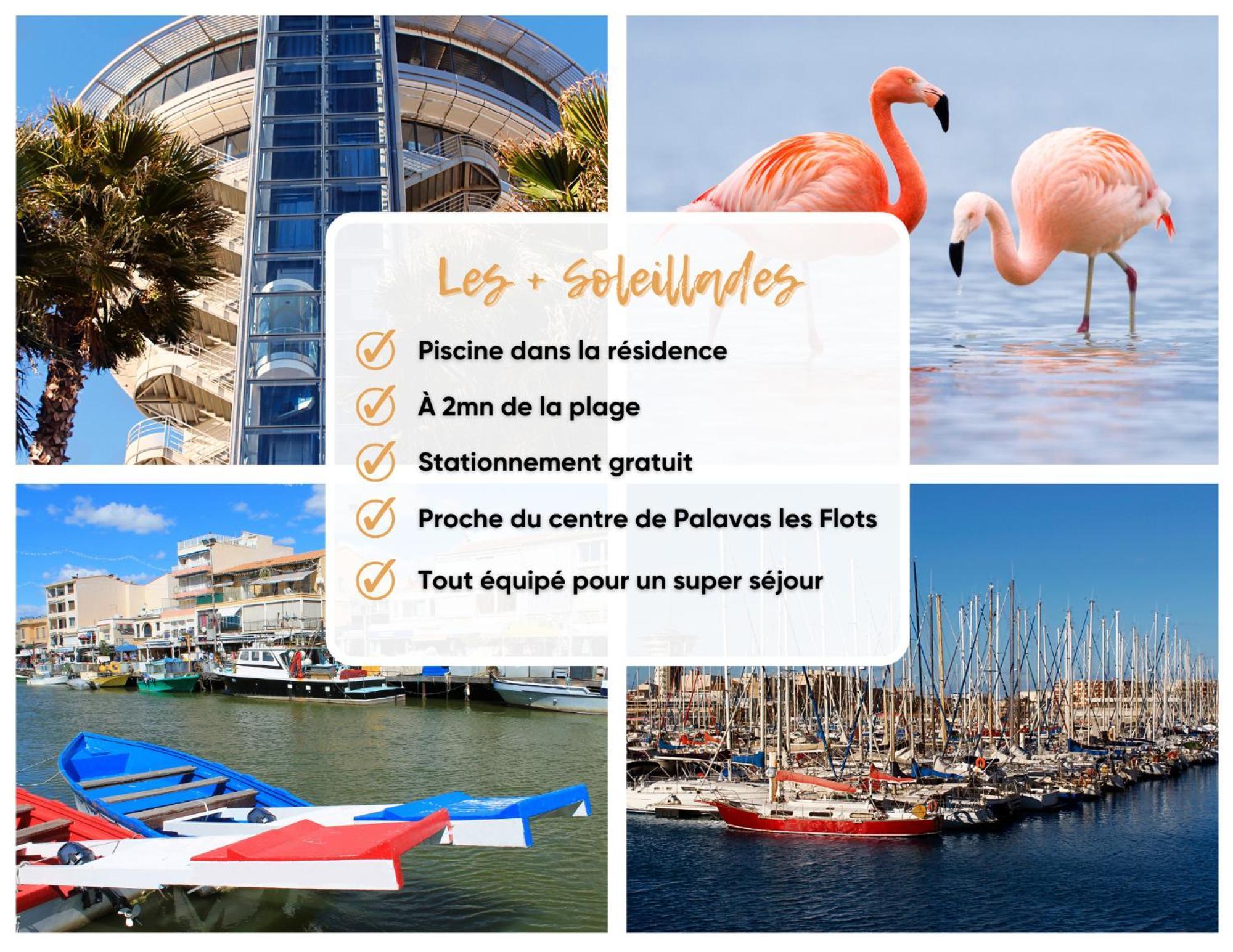 Les Soleillades - Plage, Piscine, Parking! Palavas-les-Flots Exteriör bild